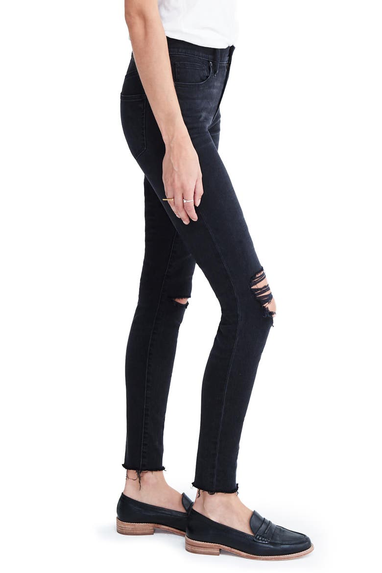 9-Inch High-Rise Skinny Jeans, Alternate, color, BLACK SEA