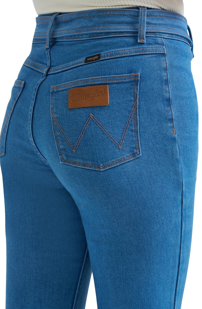 Wrangler Belted Flare Jeans, Alternate, color, 