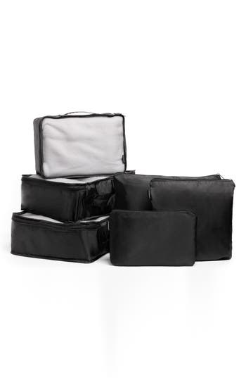 Brookstone 6-piece Packing Cubes In Black