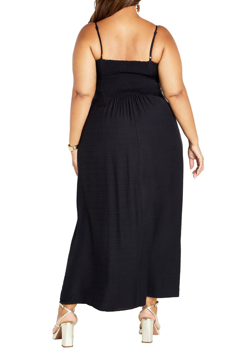 City Chic Martina Lace Trim Dress, Alternate, color,