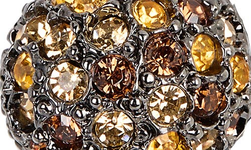 Kenneth Jay Lane Pavé Topaz Earrings In Gold