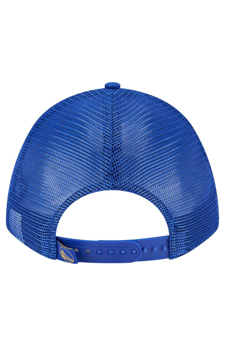 New Era Men's New Era Royal Golden State Warriors Minimalist A-Frame 9FORTY Trucker Hat, Alternate, color, Royal