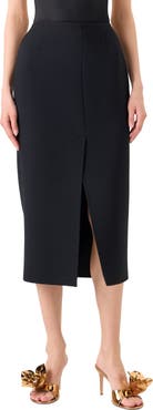 Akris Wool Double Face Pencil Skirt