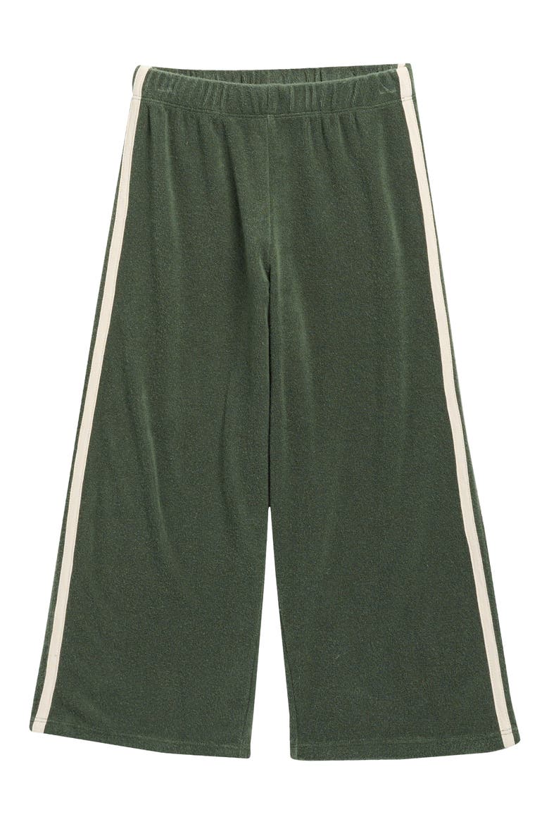Kids' Side Stripe Track Pants, Main, color, GREEN