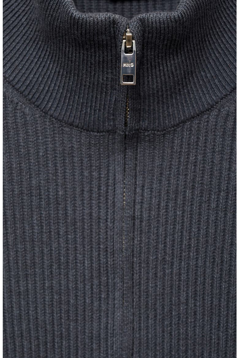 Perkins Half Zip Sweater, Alternate, color, DARK GREY