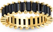 Sterling Forever Caroline Rainbow Cubic Zirconia Eternity Ring
