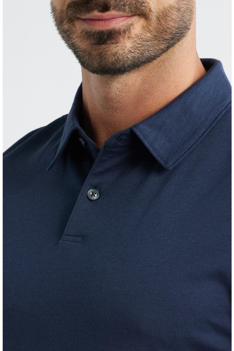 Pima Cotton T-Shirt Polo, Alternate, color, TOTAL ECLIPSE