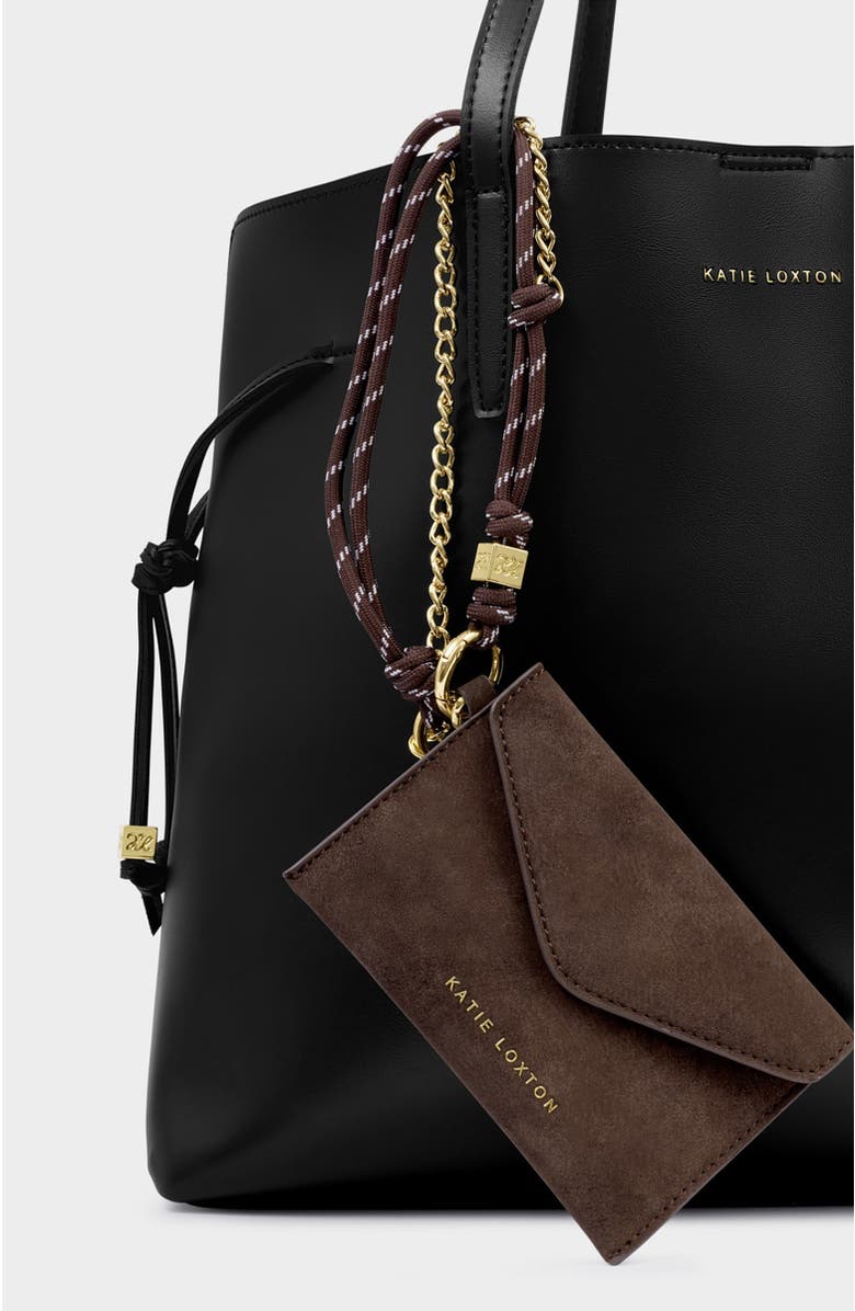 Katie Loxton Cord Purse, Alternate, color, Bitter Chocolate Suedette