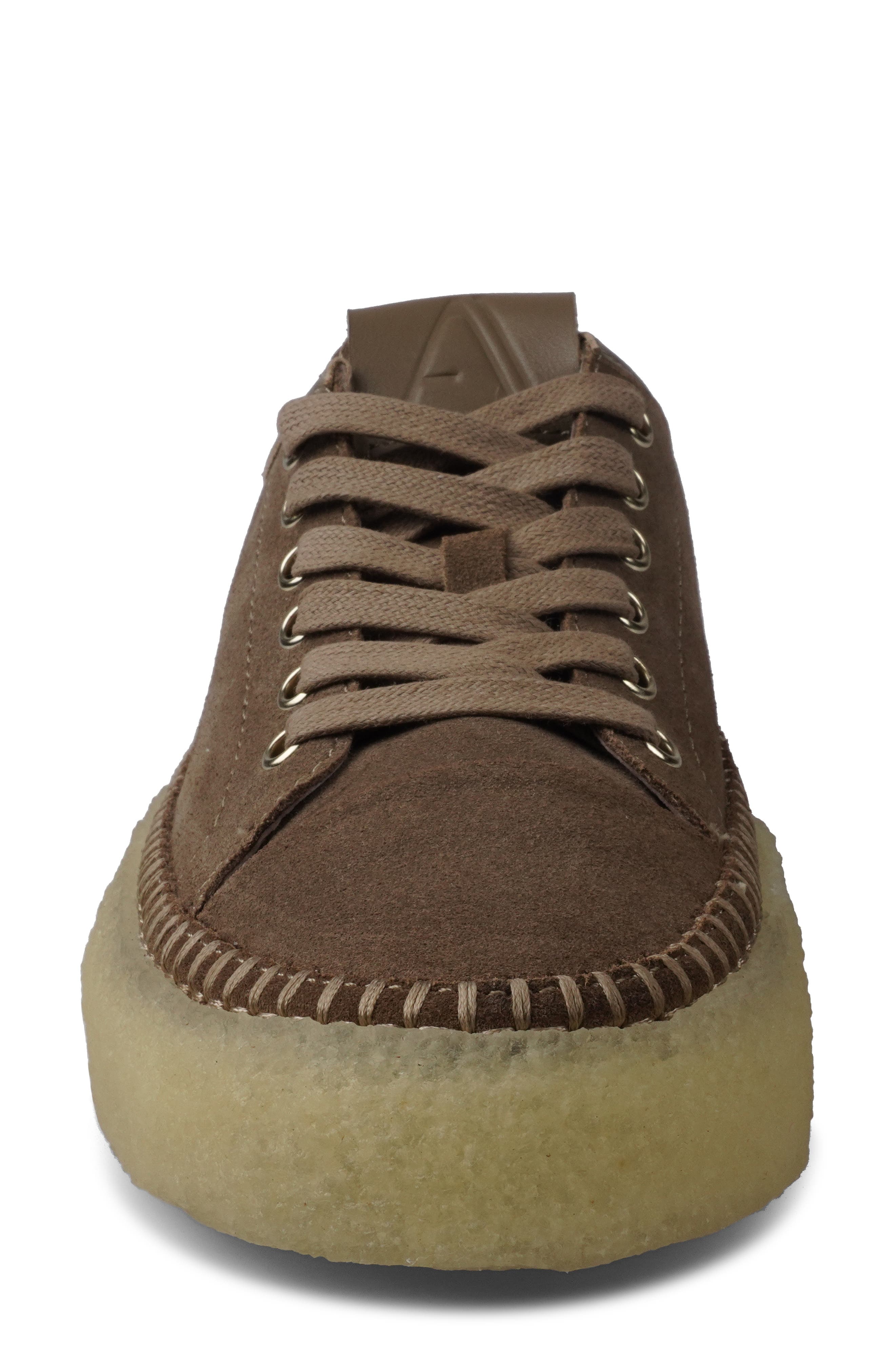 Clover Low Top Sneaker, Alternate, color, TAUPE SUEDE