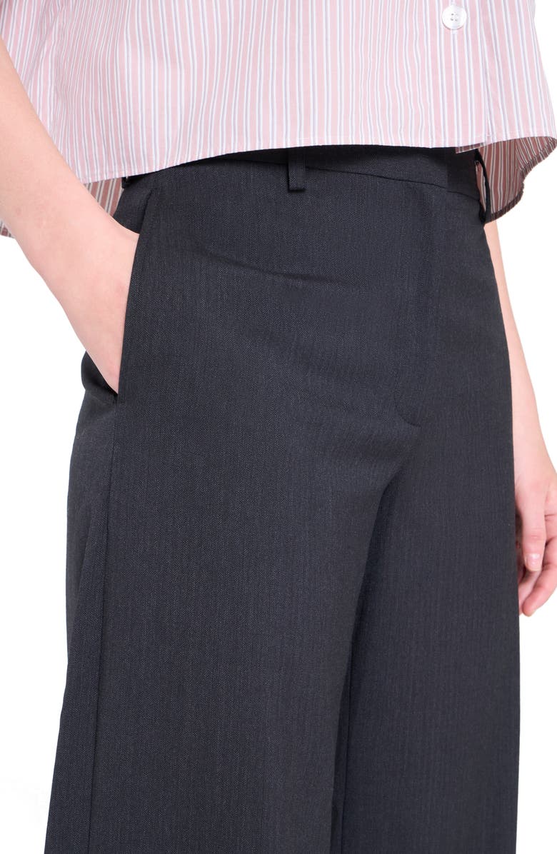 TWP Downing Wide Leg Pants, Alternate, color, Charcoal