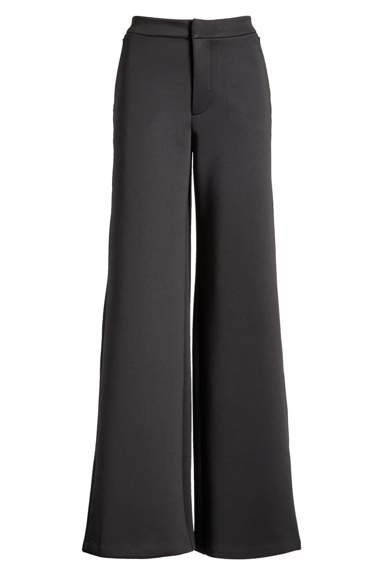 Scuba Wide Leg Trousers, Alternate, color, BLACK001