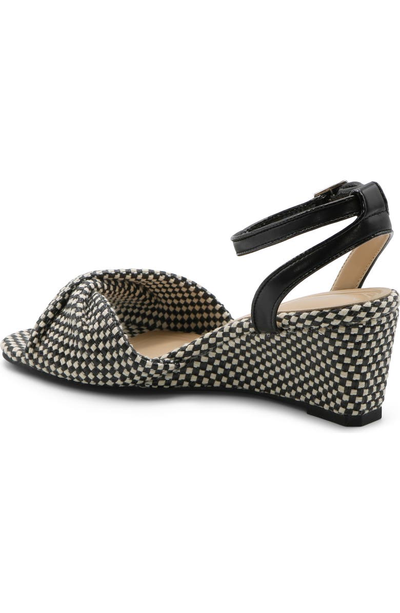 Adrienne Vittadini Angi Wedge Heel Sandal, Alternate, color, Black
