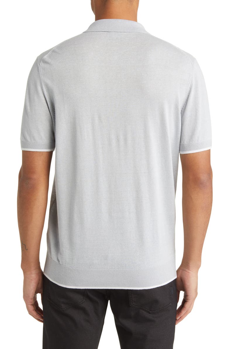 BOSS Ganzo Linen & Viscose Sweater Polo, Alternate, color, 