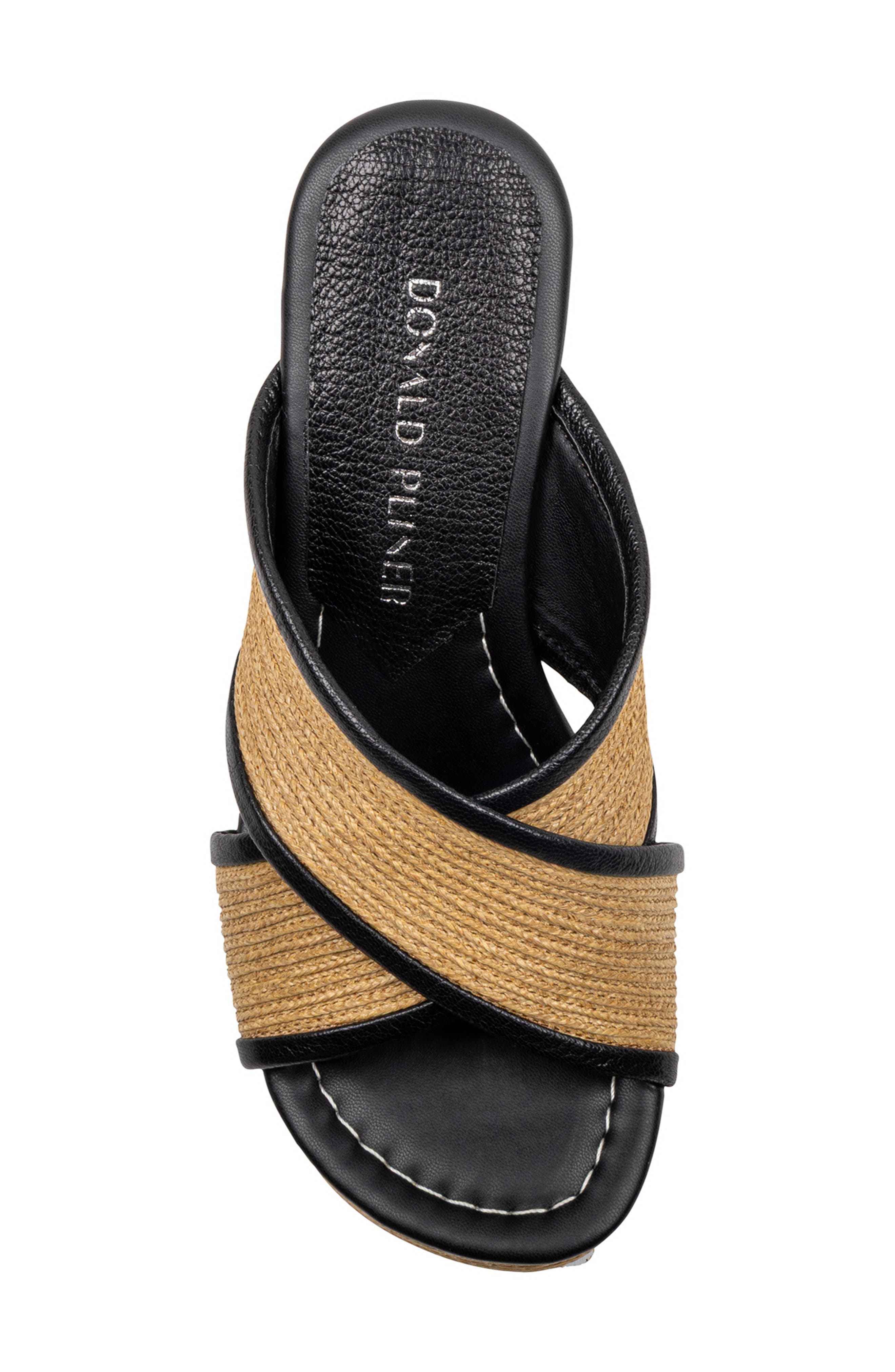 Donald Pliner Gorgina Platform Wedge Sandal, Alternate, color, Black