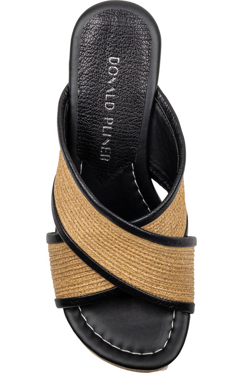 Donald Pliner Gorgina Platform Wedge Sandal, Alternate, color, Black