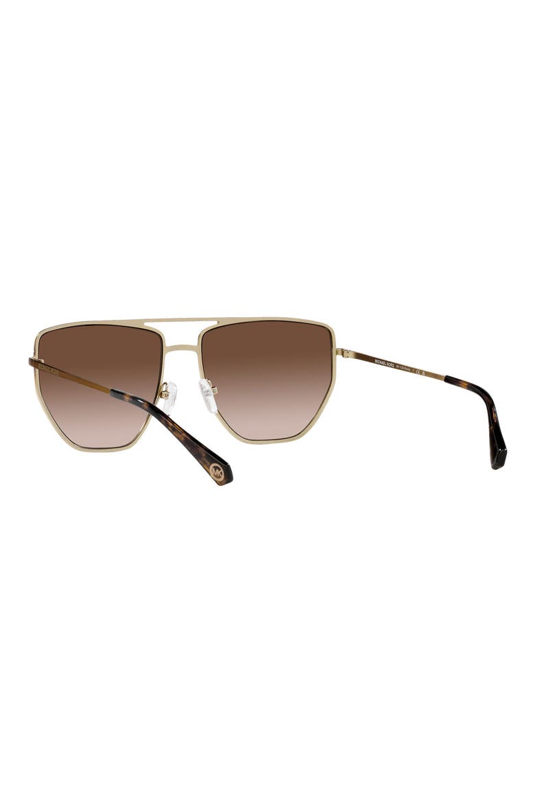 Paros 60mm Gradient Pilot Sunglasses, Alternate, color, BROWN GRAD