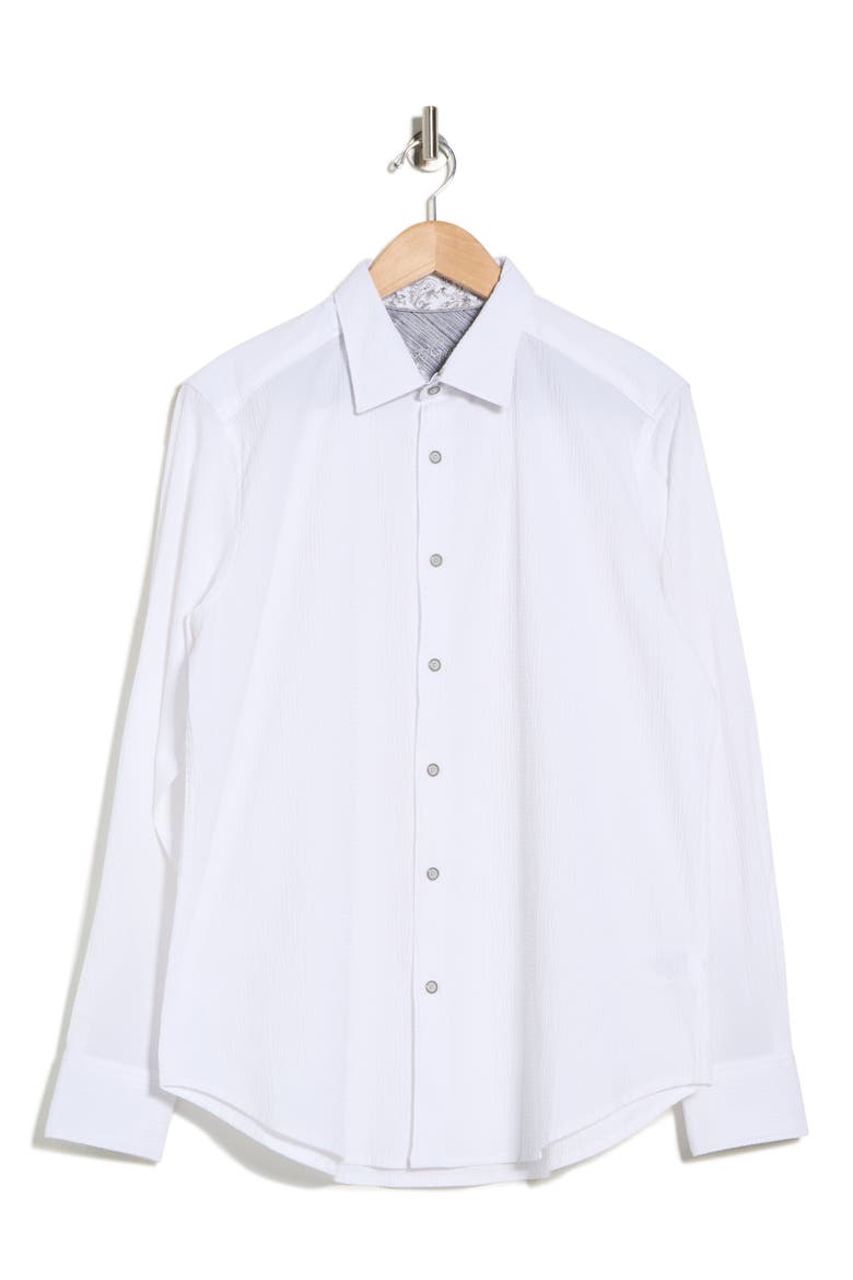 Thresher Woven Button-Up Shirt, Alternate, color, WHITE