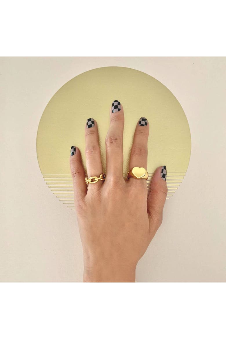 Gold Chain Band Layering Ring, Alternate, color, Gold