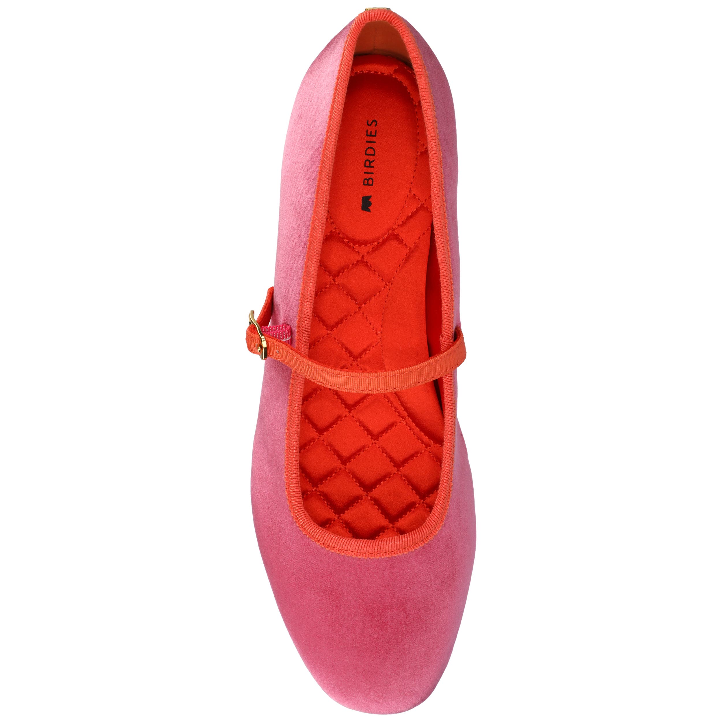 Birdies The Hummingbird Mary Jane Velvet, Alternate, color, Hot Pink Velvet