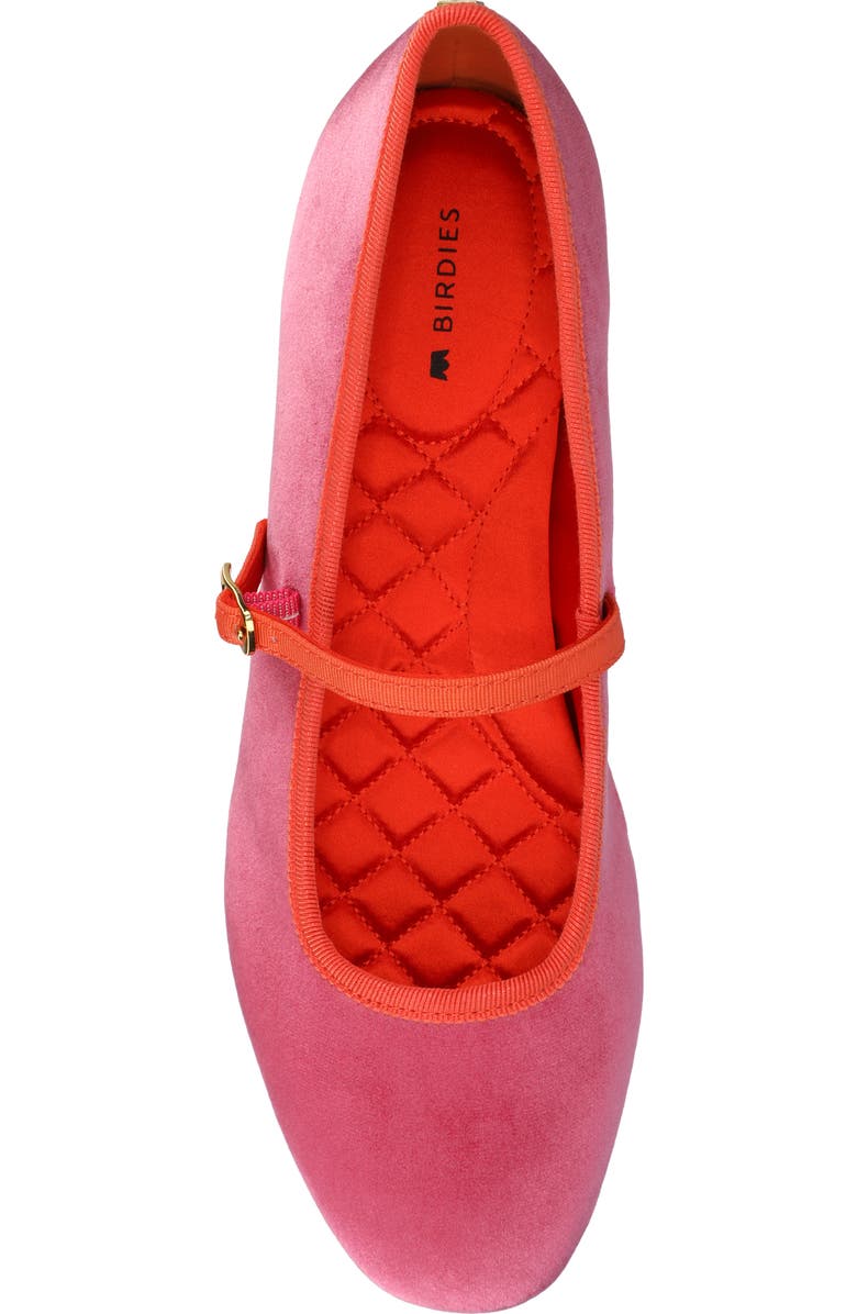 Birdies The Hummingbird Mary Jane Velvet, Alternate, color, Hot Pink Velvet