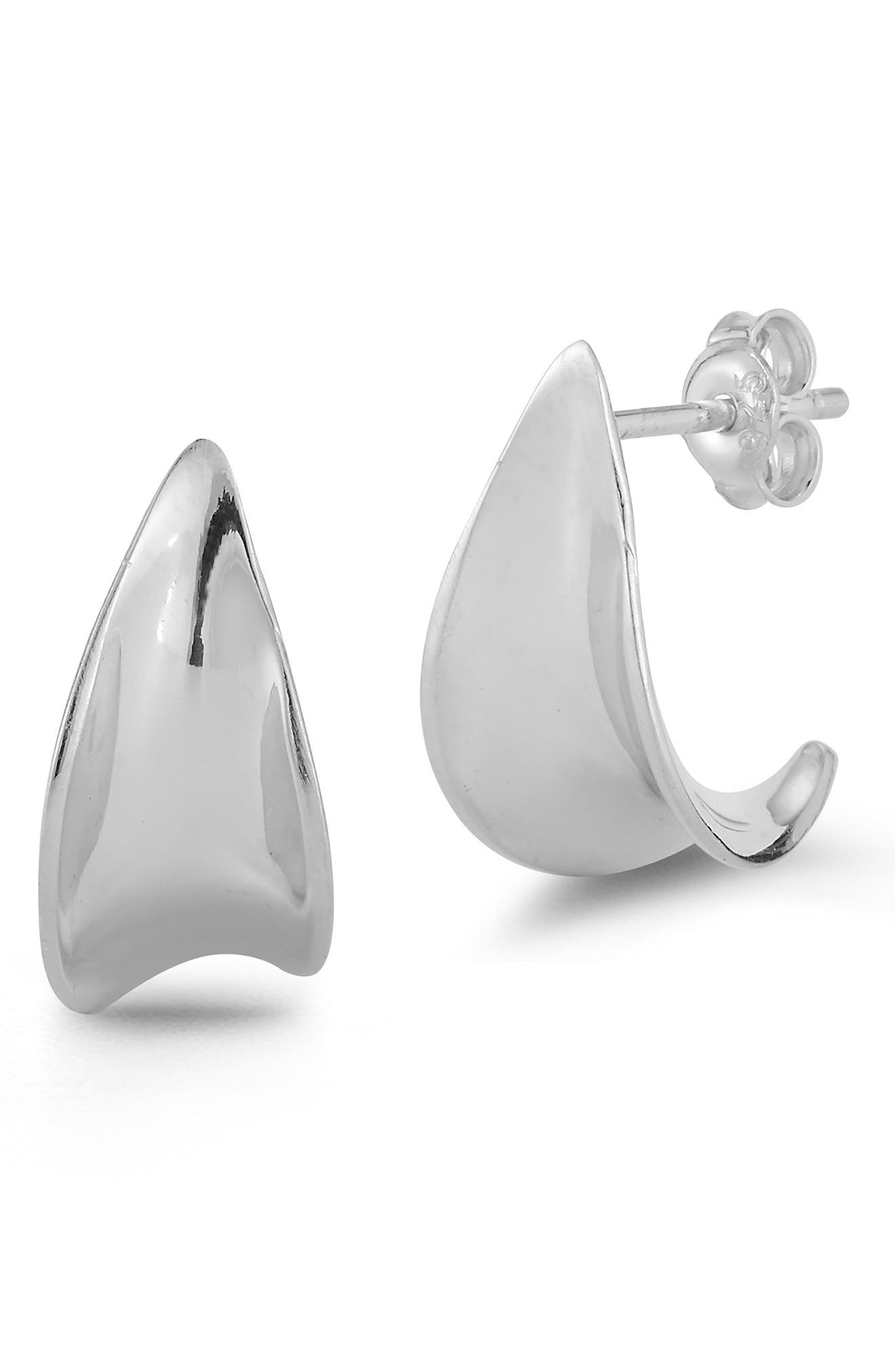 Concave Hoop Earrings