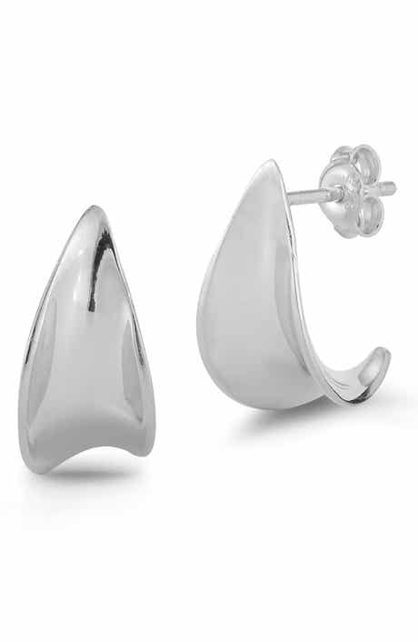 Concave Hoop Earrings