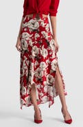 ALICE + OLIVIA Rosa Asymmetrical Midi Skirt