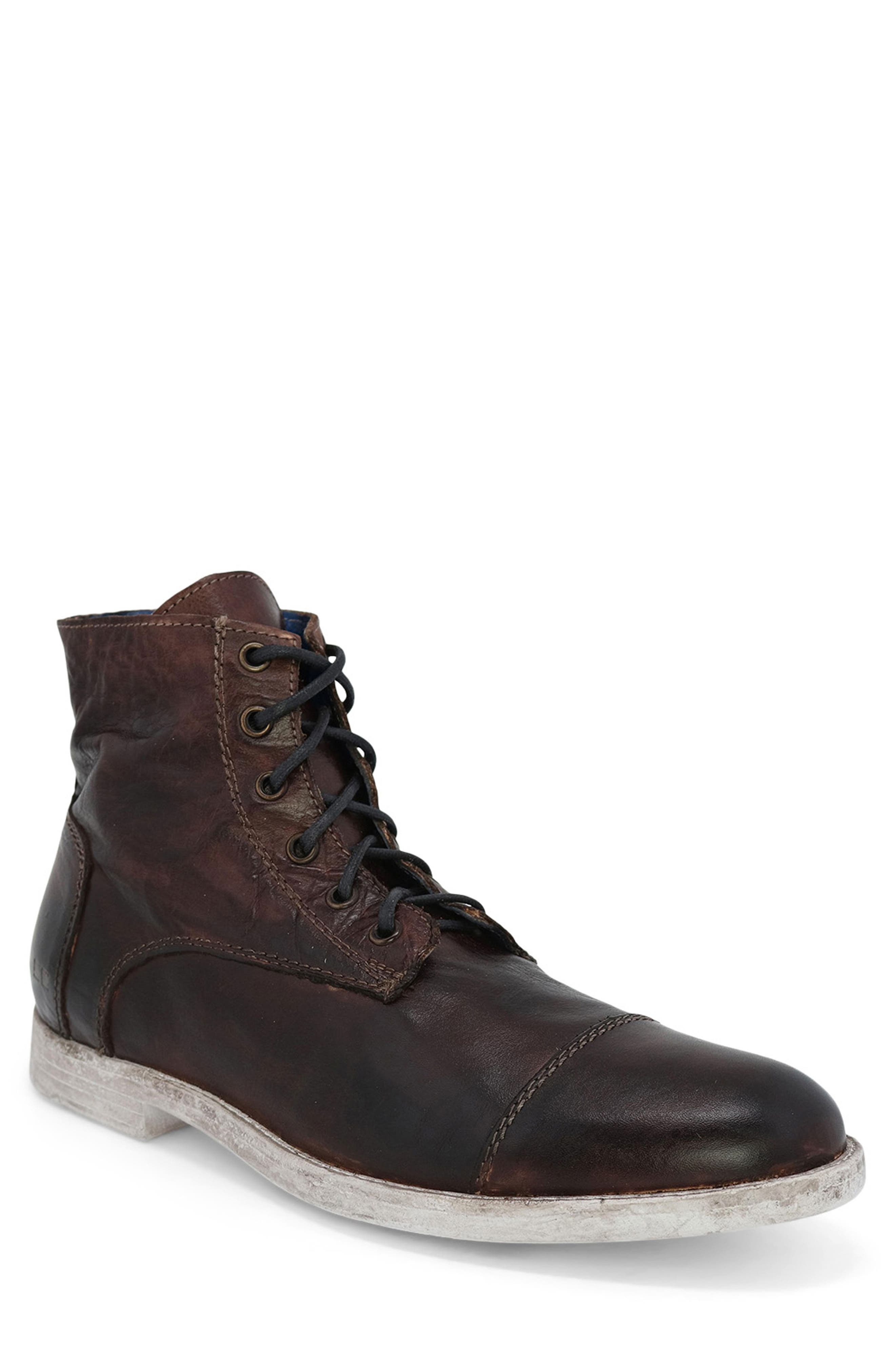 Leonardo Cap Toe Boot, Main, color, TEAK RUSTIC
