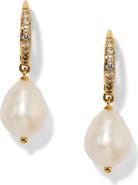 Nadri Madrid Freshwater Pearl Double Drop Earrings
