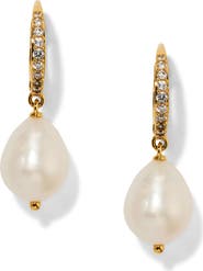Nadri Madrid Freshwater Pearl Double Drop Earrings