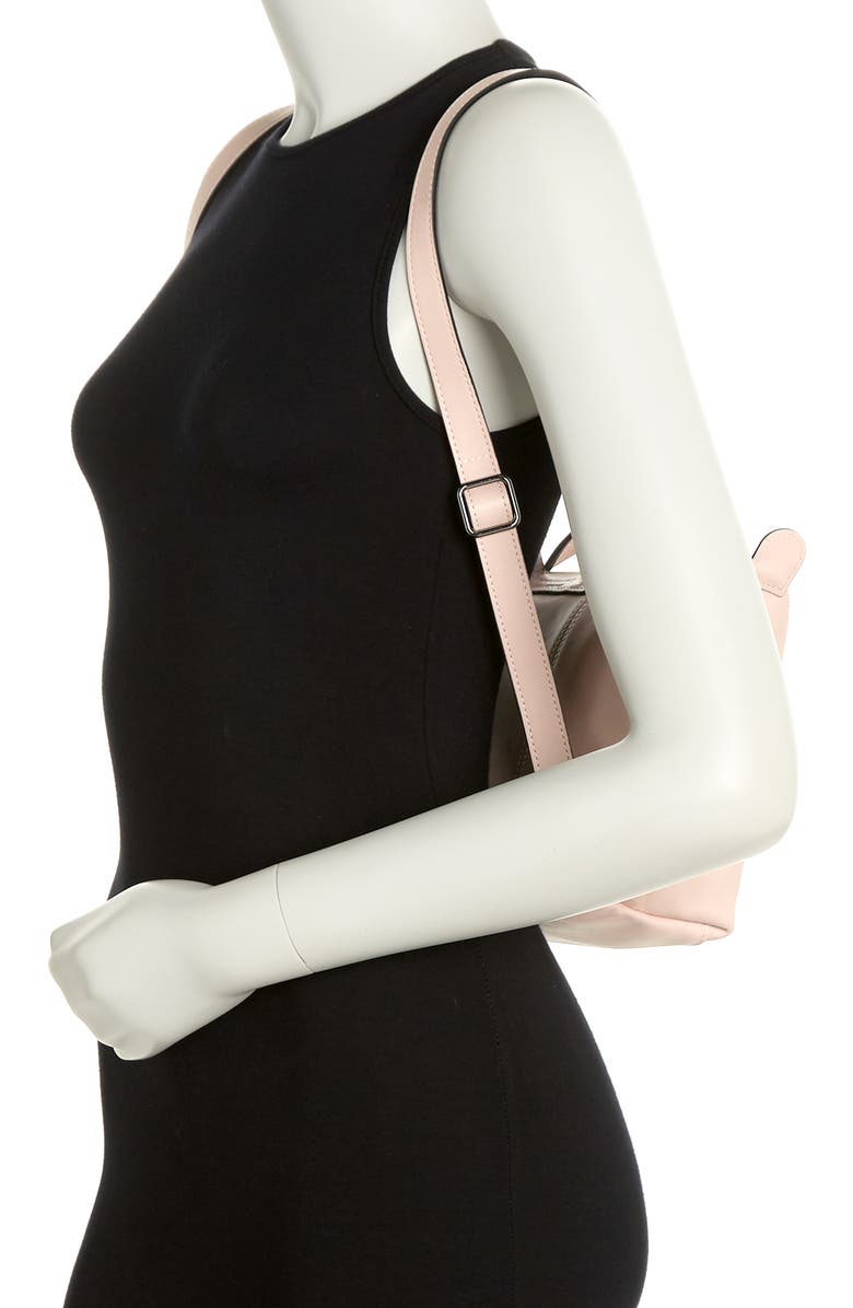 Longchamp Le Pliage Cuir Leather Top Handle Bag, Alternate, color,