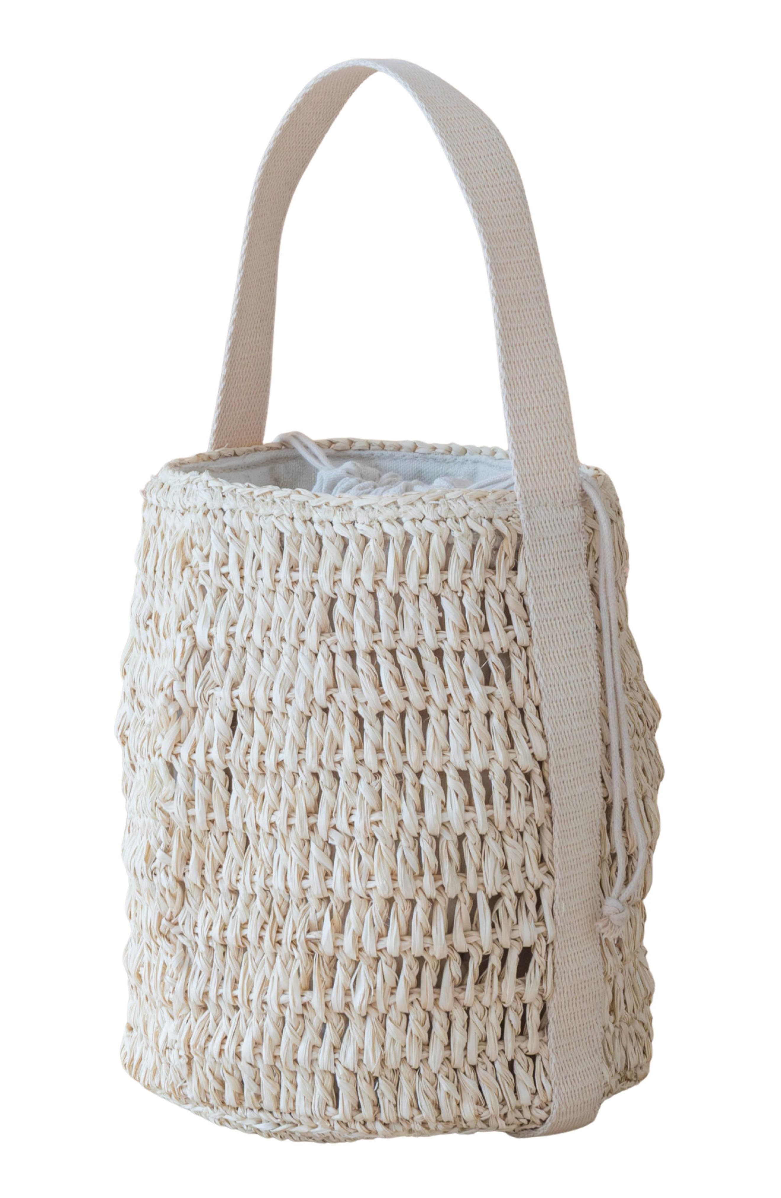 LIKHA Raffia Bucket Bag, Alternate, color, 