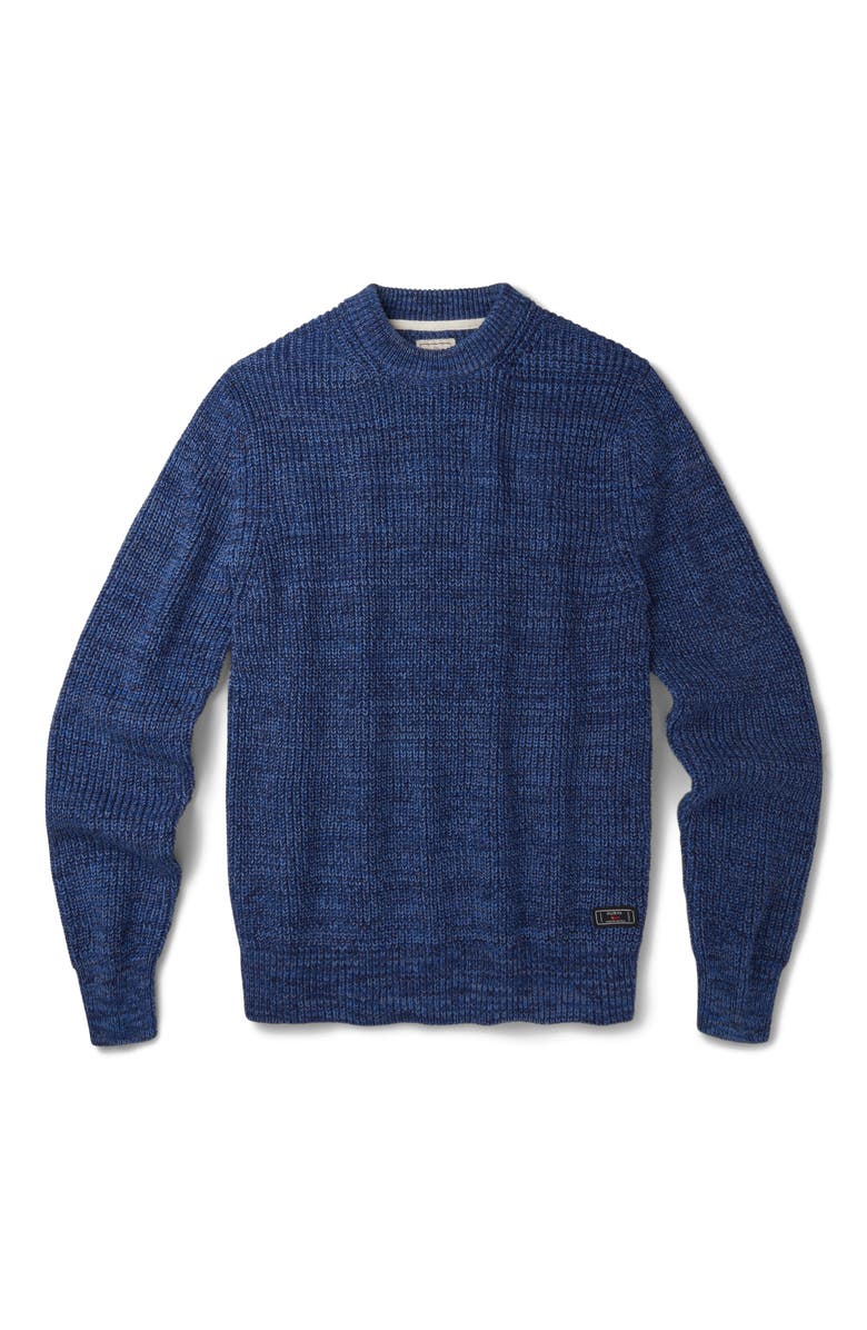 Aubin Martin Ribbed Crew Neck Sweater, Alternate, color, Blue Twist