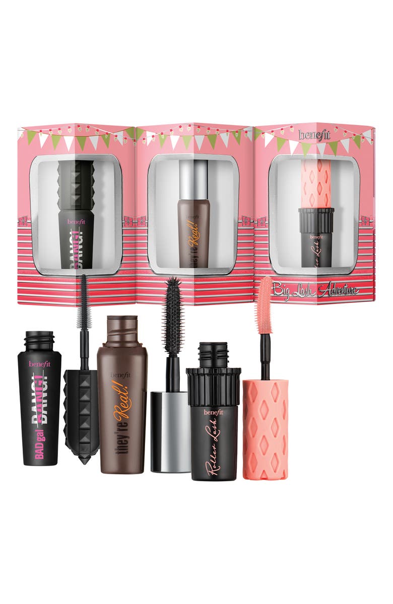 Benefit Cosmetics Benefit Big Lash Adventure Travel Size Mascara Set, Main, color, 
