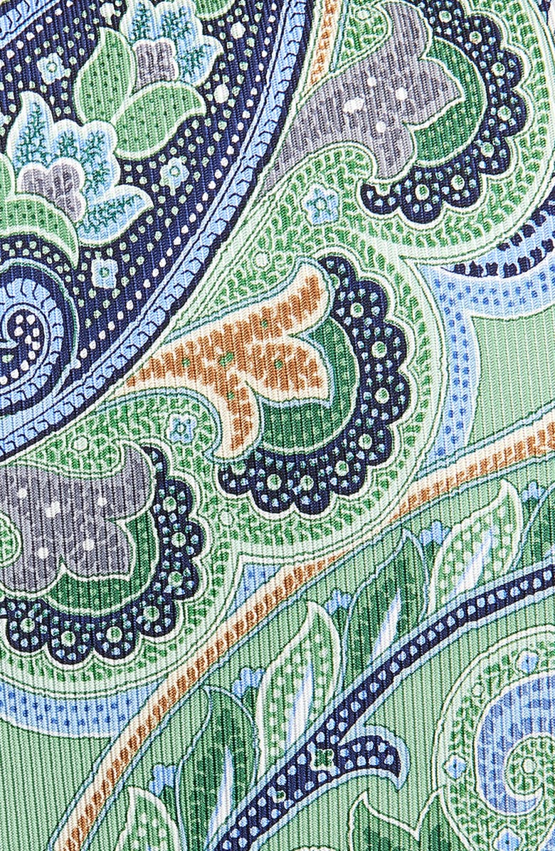 Nordstrom Paisley Jacquard Silk Tie, Alternate, color, Green