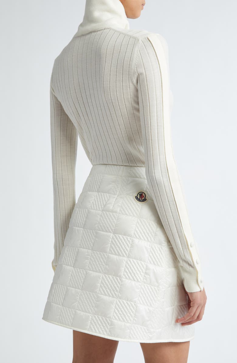 Moncler Rib Virgin Wool & Cashmere Turtleneck Sweater, Alternate, color, 