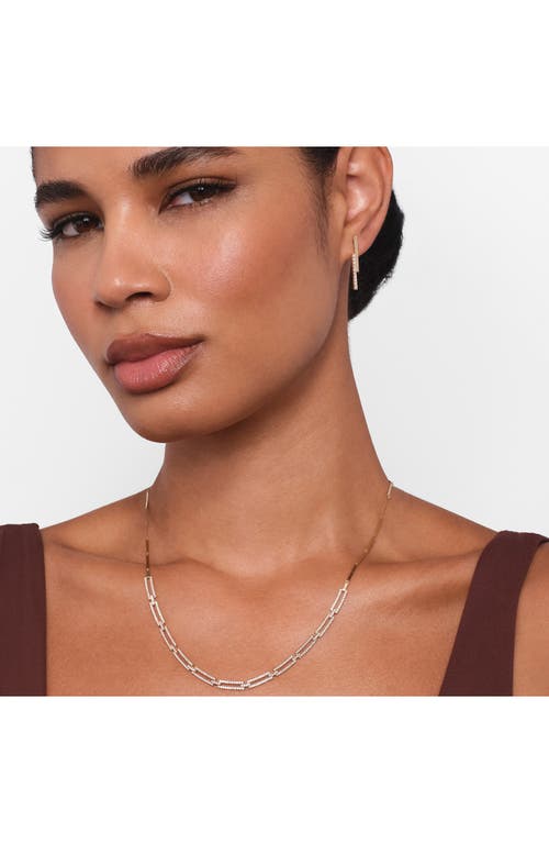 LANA LANA DIAMOND BAR LINEAR EARRINGS 