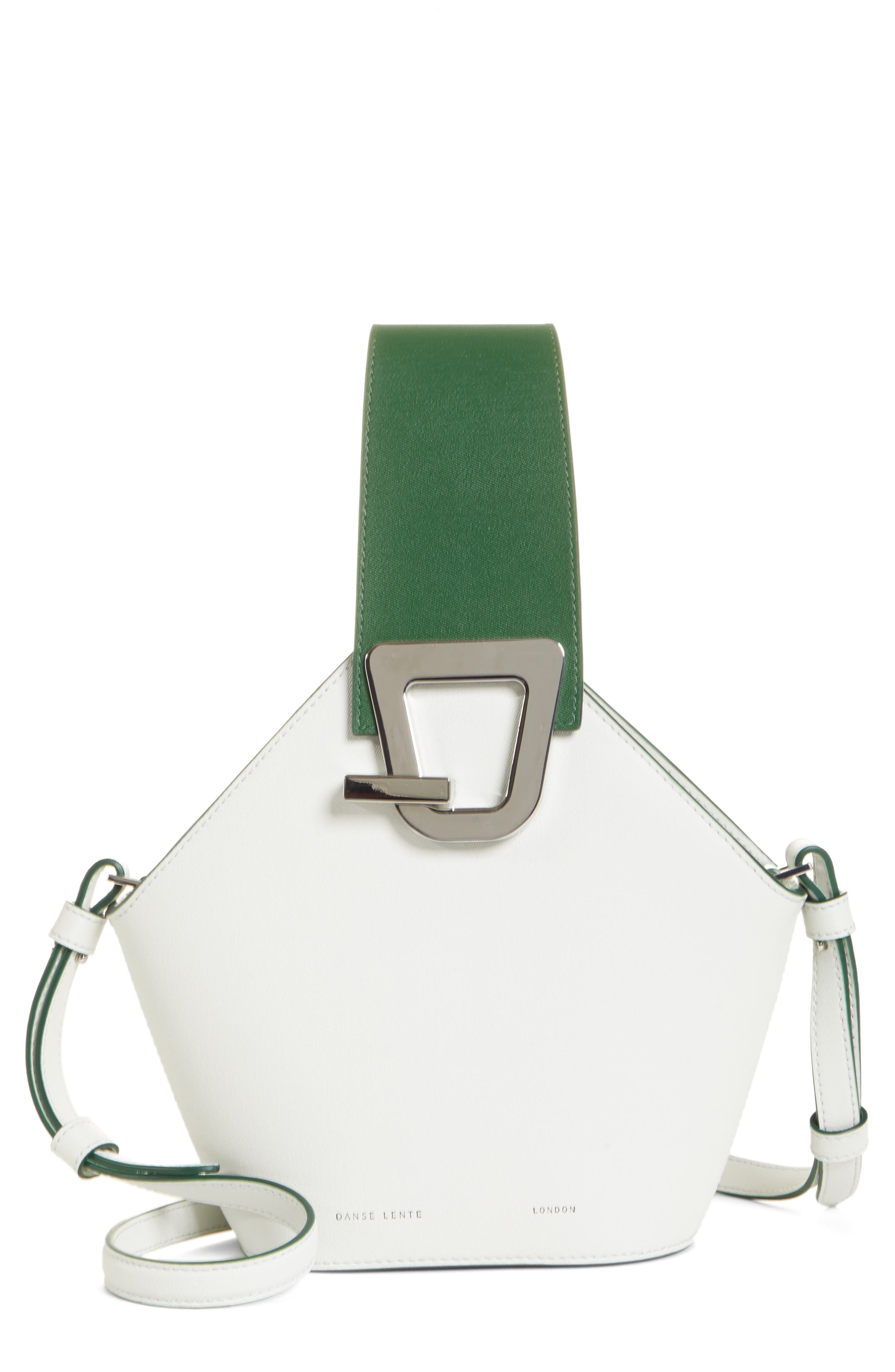 Danse Lente Mini Johnny Leather Bucket Bag, Main, color, 