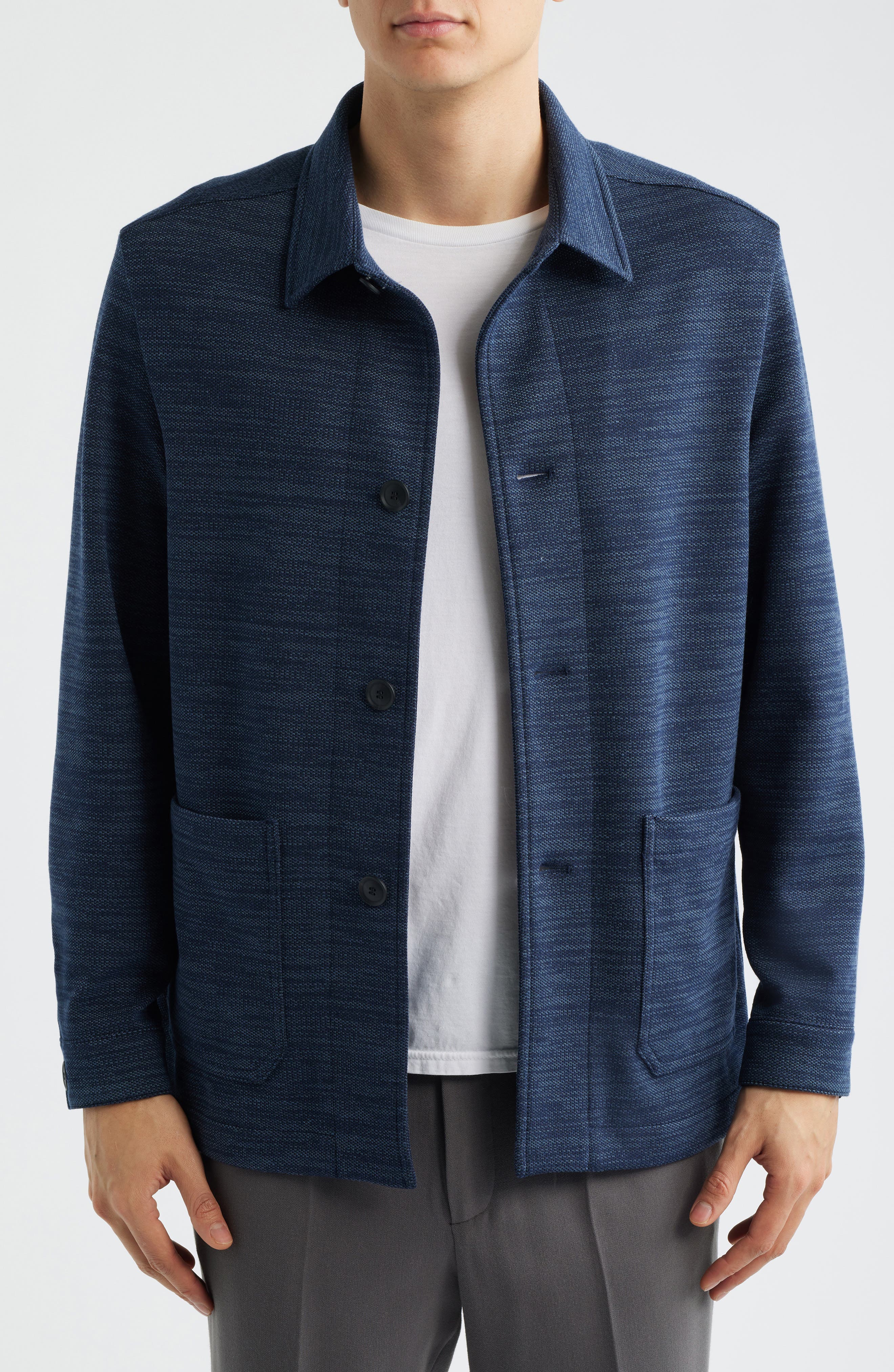 Carper Knit Shirt Jacket - image 3