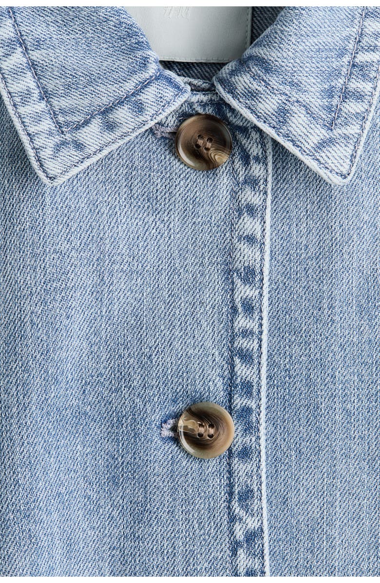 H&M Denim Jacket, Alternate, color, Light Denim Blue