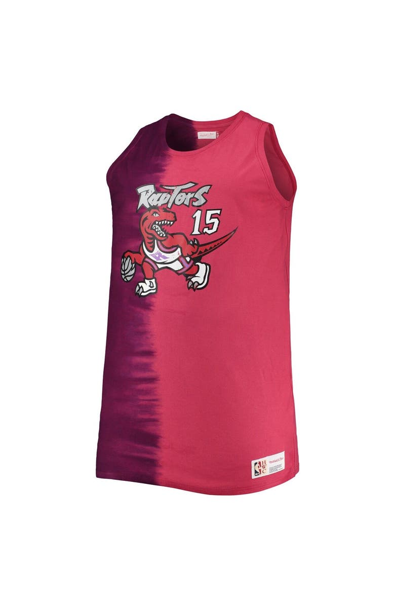 Mitchell & Ness Men's Mitchell & Ness Vince Carter Purple/Red Toronto Raptors Big & Tall Profile Tie-Dye Player Tank Top, Alternate, color, 