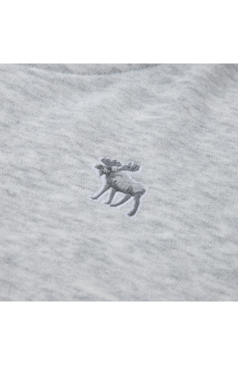 abercrombie kids Kids' Essentials Fleece Zip-Up Hoodie, Alternate, color, Light Grey Heather