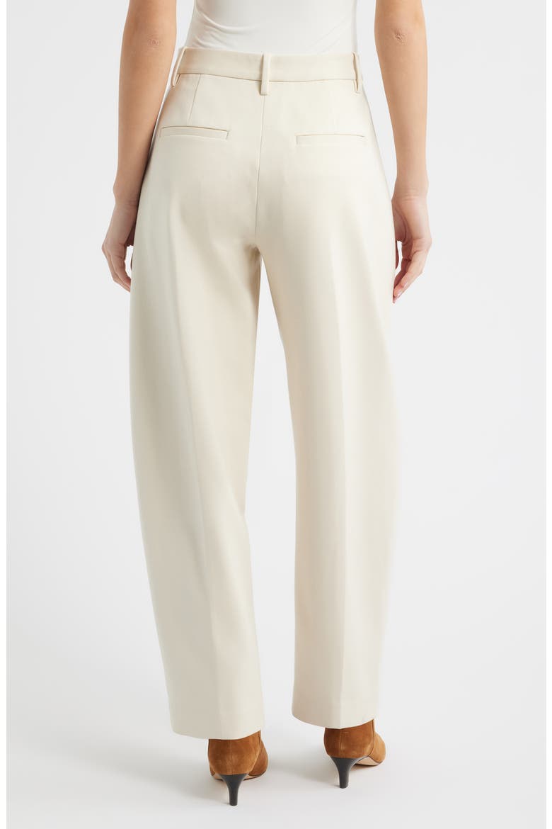 Vicky Ponte Knit Barrel Leg Pants, Alternate, color, IVORY