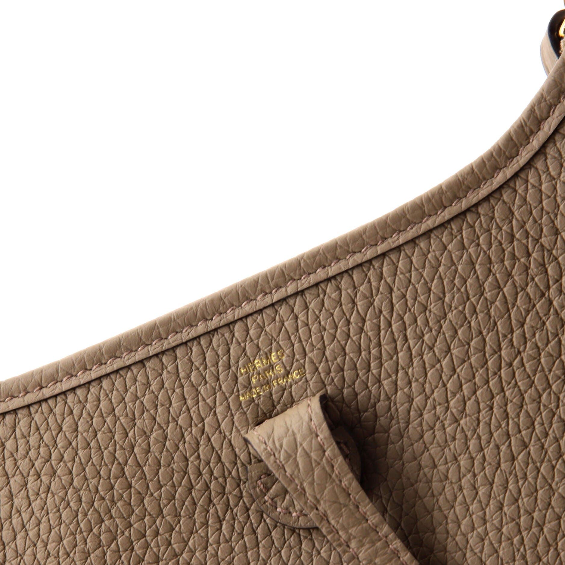 Pre-Owned Hermes Evelyne Bag Gen III Clemence TPM, Alternate, color, Beige Marfa