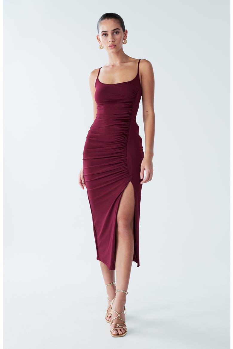 Lani Dress, Alternate, color, Burgundy