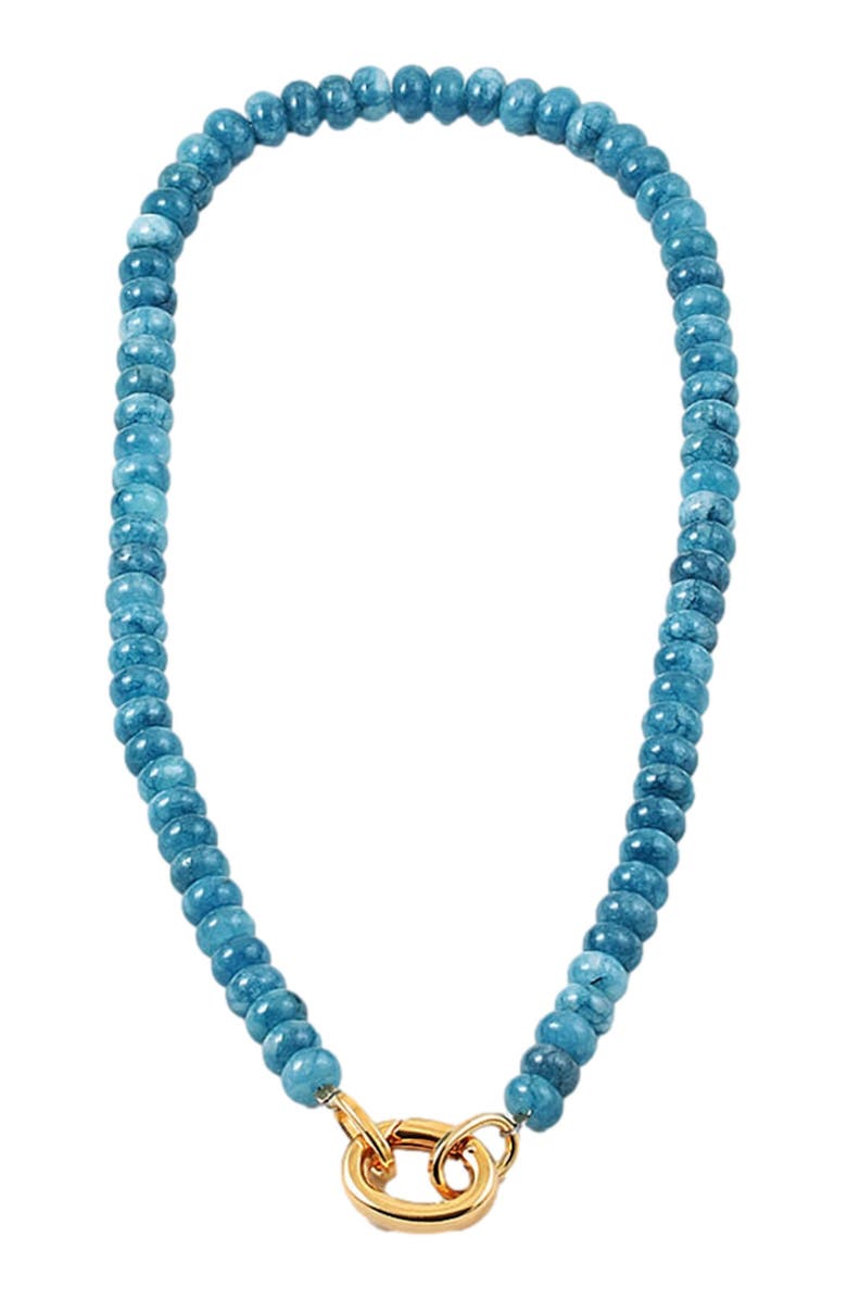 Erin McDermott Jewelry Montego Bay Stone Blue Gemstone Necklace, Main, color,
