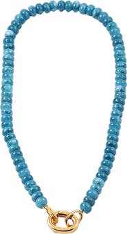 Erin McDermott Jewelry Montego Bay Stone Blue Gemstone Necklace