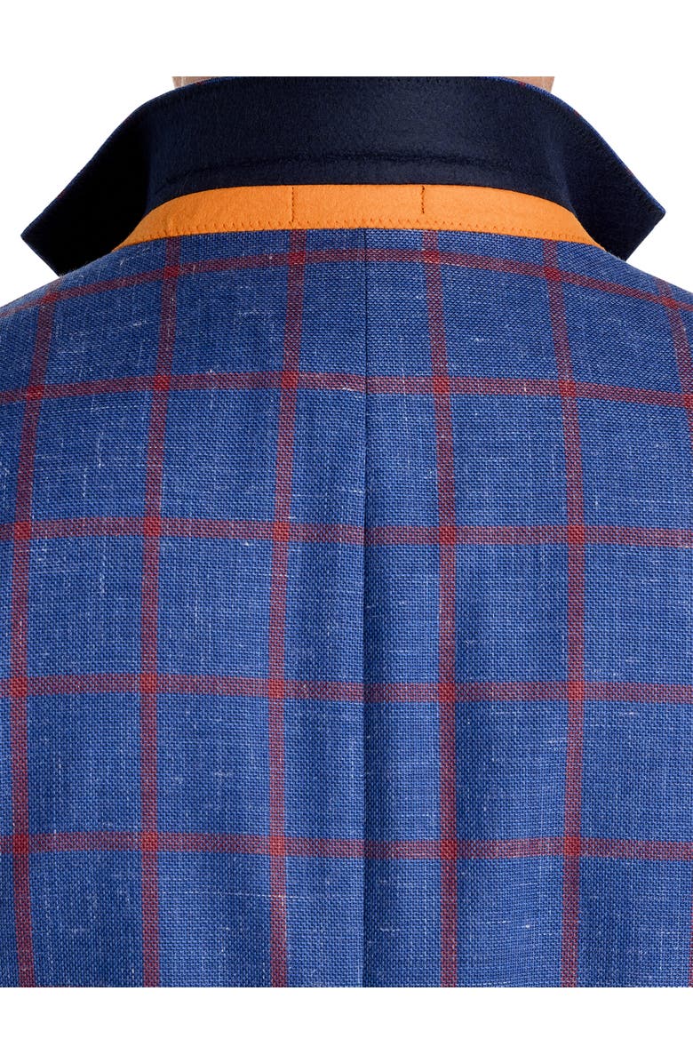 Tallia Big & Tall Windowpane Sport Coat, Alternate, color, Blue