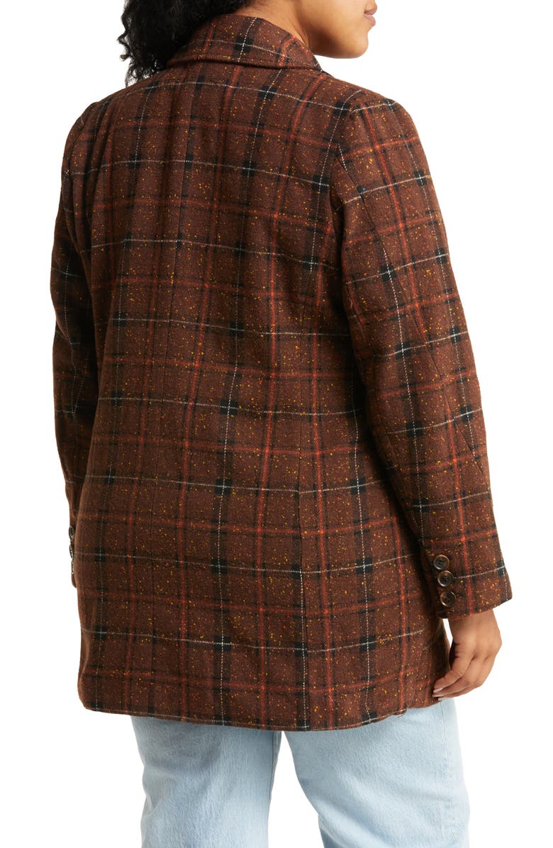 Treasure & Bond Plaid Double Breasted Blazer Coat, Alternate, color,
