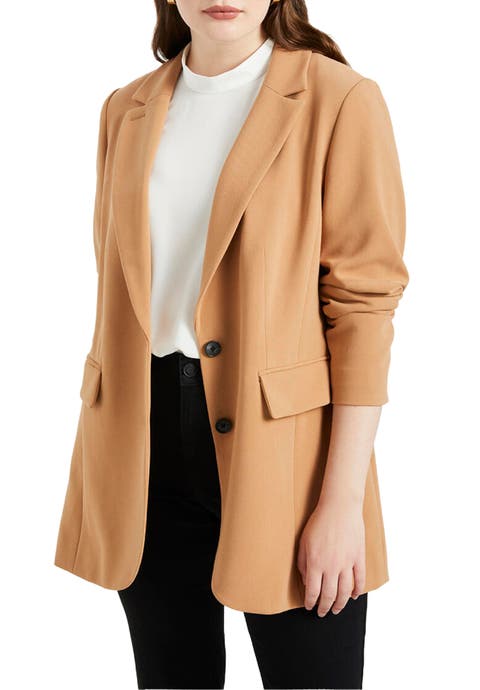 The 365 Semi Stretch Two Button Blazer (Plus Available)
